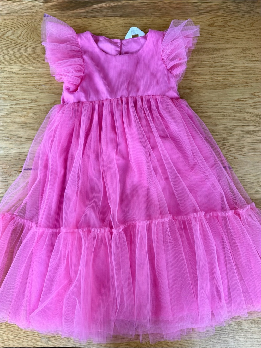 H&M Pink Tulle Maxi Back to School Party Organza Dress for Girls!!